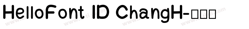 HelloFont ID ChangH字体转换